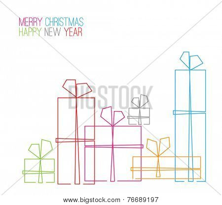 450x417 Vector Christmas Card