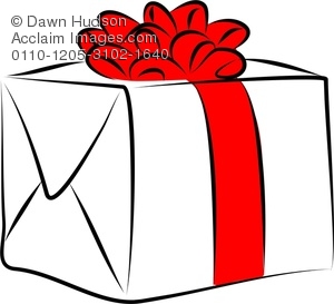 300x273 Illustration Of Simple Line Drawing Of A Gift Box