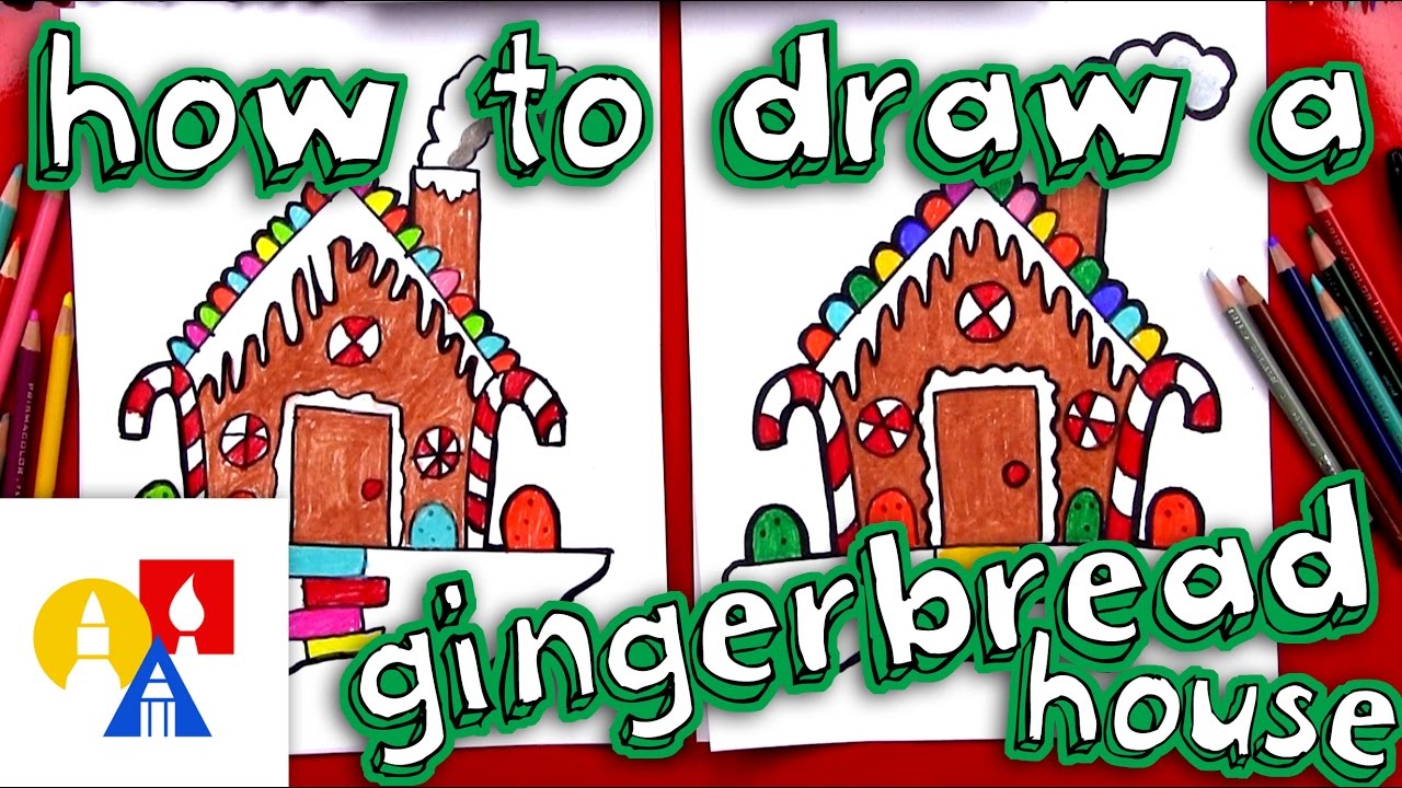 1280x720 How To Draw A Gingerbread House