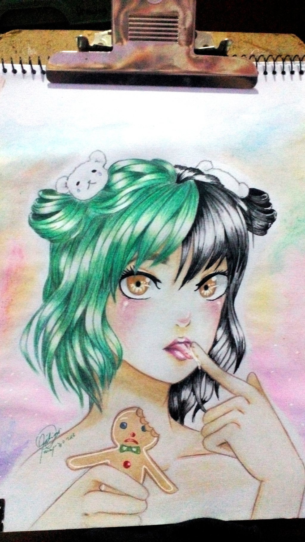 1024x1820 Melanie Martinez Gingerbread Man By Ranzzzart