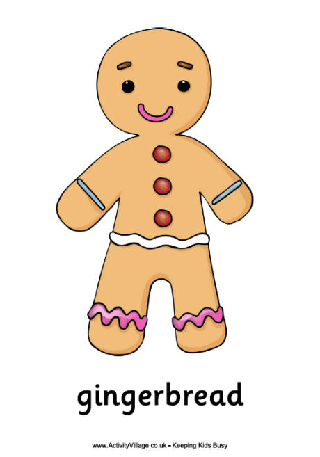 460x657 Christmas Gingerbread Man Poster