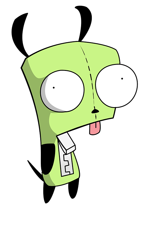 500x752 How To Draw Gir From Invader Zim Feltmagnet