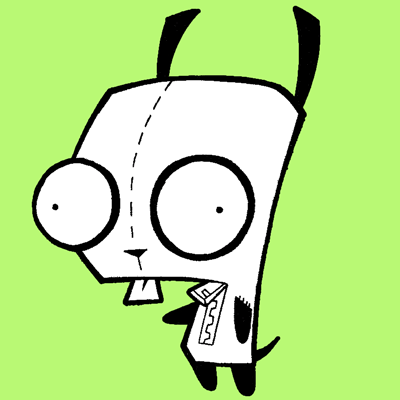 400x400 How To Draw Gir From Invader Zim With Step By Step Drawing Lesson