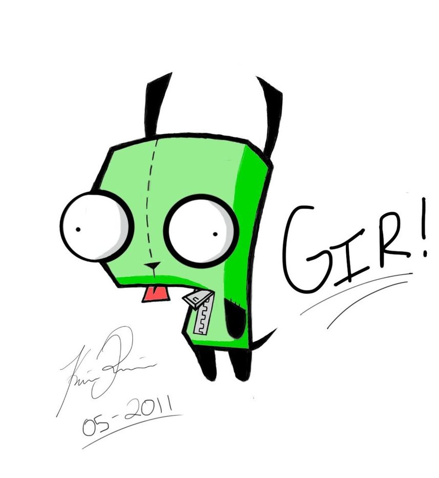 857x933 Invader Zim Gir Drawing By Djkrob188
