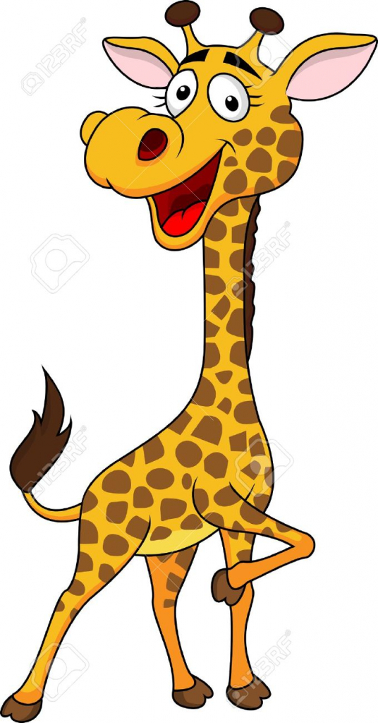 536x1024 Cartoon Drawing Giraffe Cute Giraffe Cartoon Royalty Free Cliparts