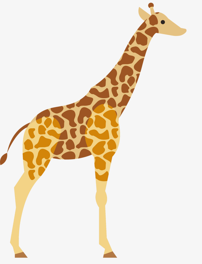 650x851 Cartoon Giraffe Vector, Giraffe, Cartoon Hand Drawing, Cartoon