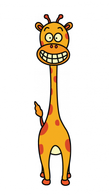 215x382 How To Draw A Giraffe Child Drawings Giraffe