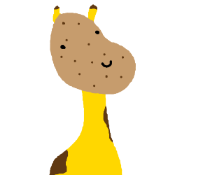 300x250 Giraffe With Potato Head
