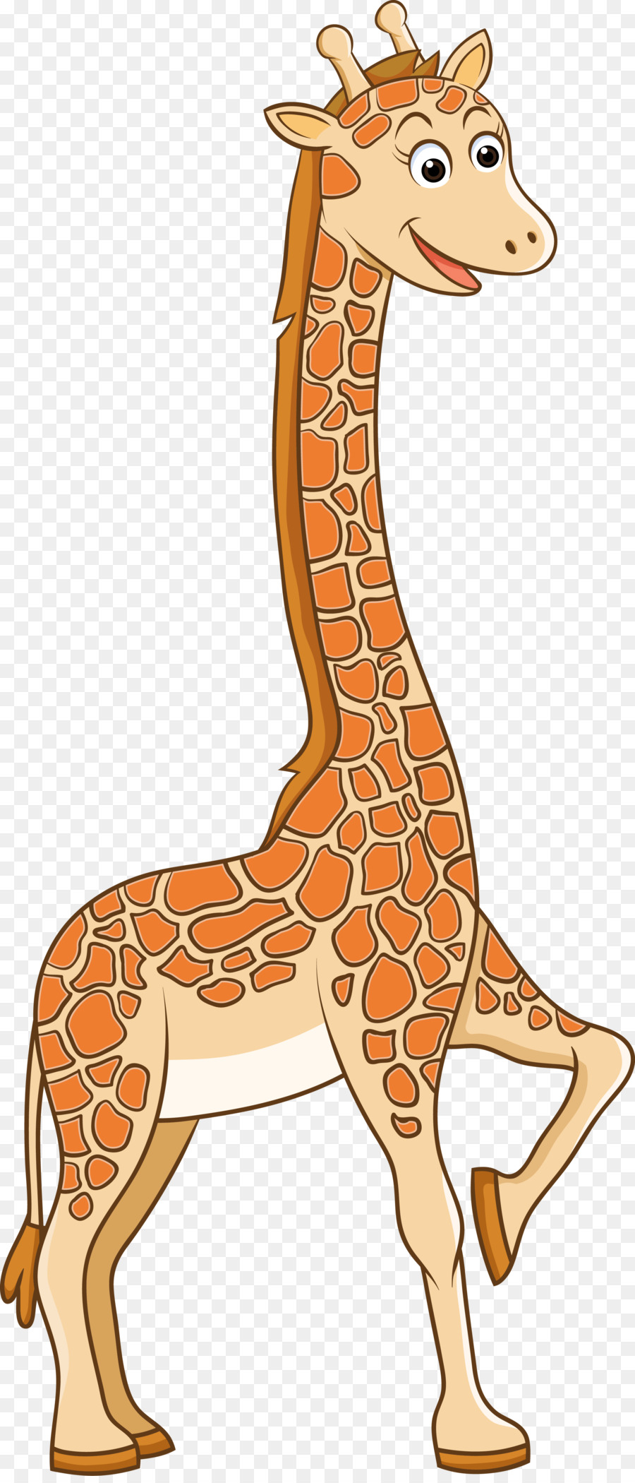 900x2100 Northern Giraffe Drawing Cartoon