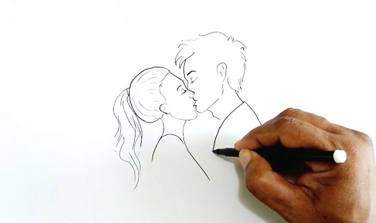 1294x768 How To Draw A Kiss