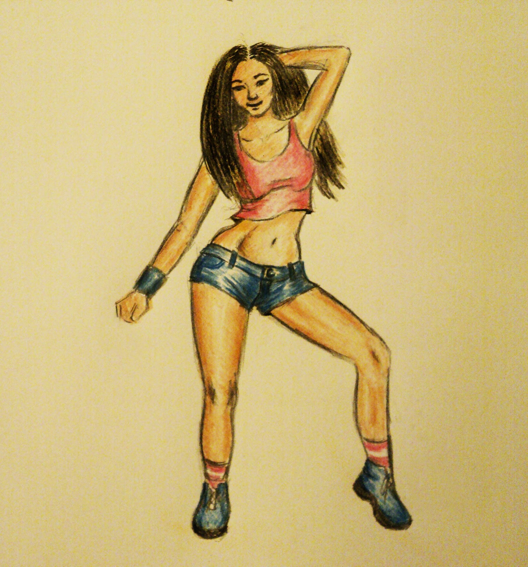 1812x1944 How To Draw Dancing Girl