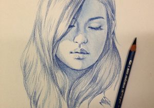 300x210 Girl Face Drawing Sketch Drawings Of Girls Faces In Pencil Easy