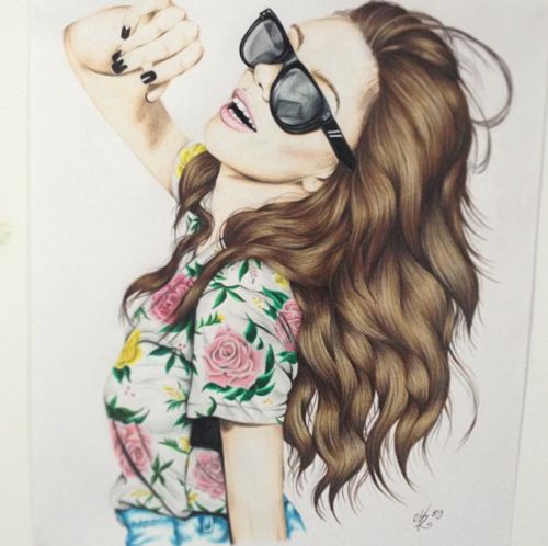 500x498 Pictures Girl Sketch Tumblr Colorful,