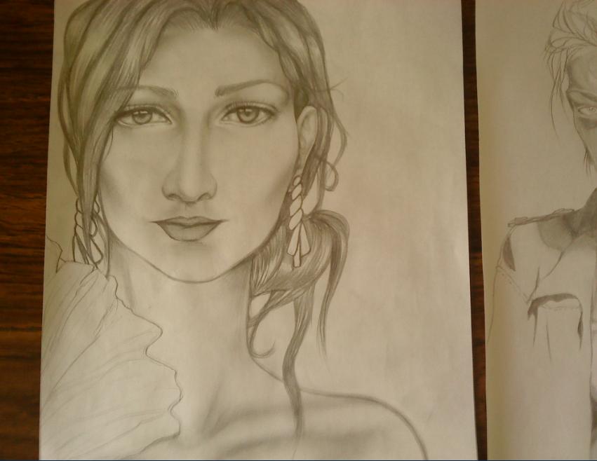 851x658 Spain Girl Drawing Pencil By Angelpancake22