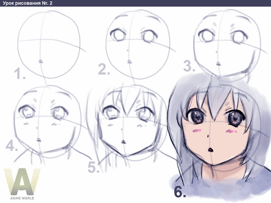 1024x768 Anime Girl Drawing Step By Step