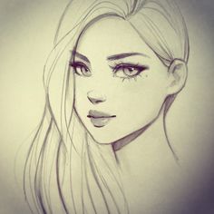 Girl Faces Drawing at GetDrawings | Free download