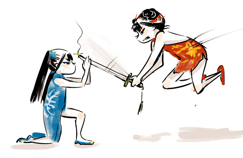 800x520 Chinese Girls Fighting By 134134