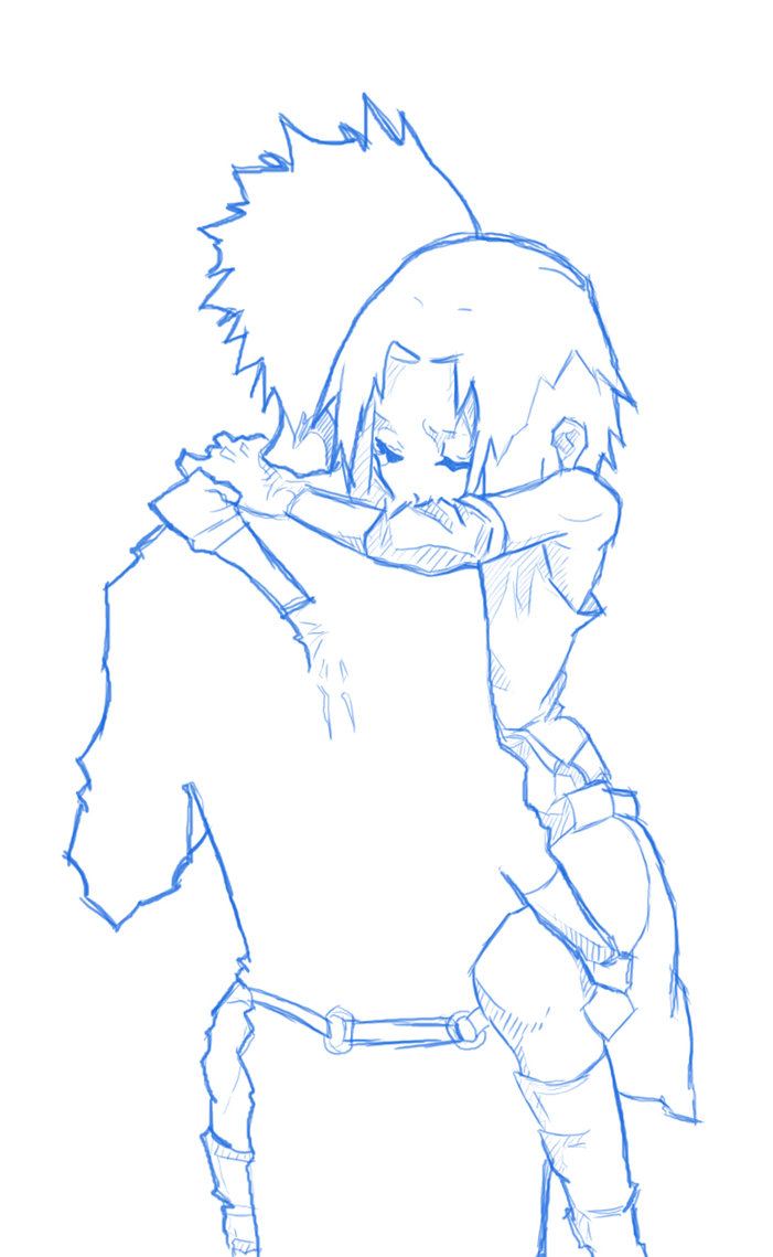 701x1139 Unfinished Manga Sketch With Boy And Girl Hugging By Alexnjoy