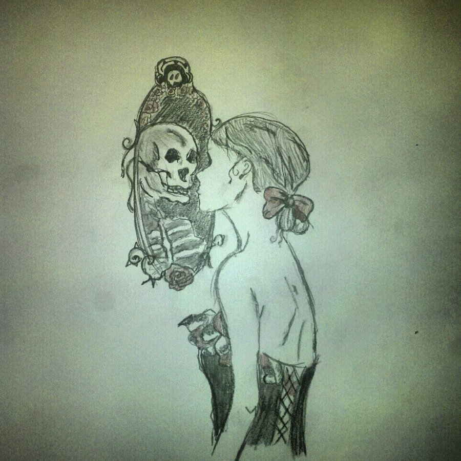 900x900 Skeleton Mirror By Lexisale10