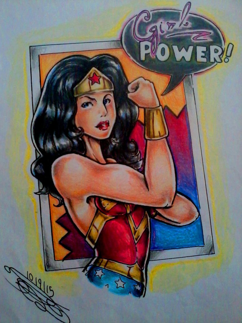 774x1032 Wonder Woman, Girl Power! By Ocamaleaodaltonico