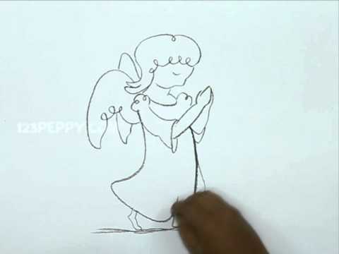 480x360 How To Draw A Praying Angel