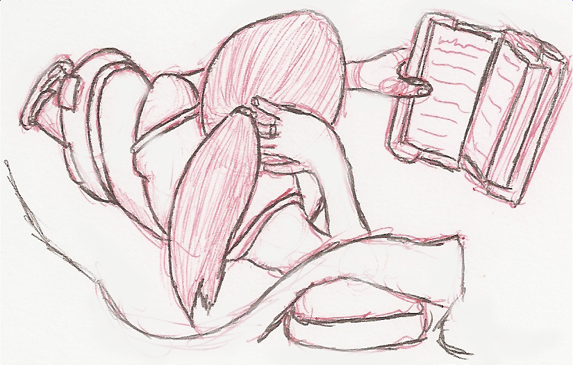 825x526 Random Girl Reading A Book By Crimtheann