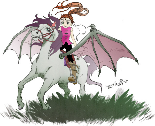 600x487 Girl Riding A Horse By Raju84