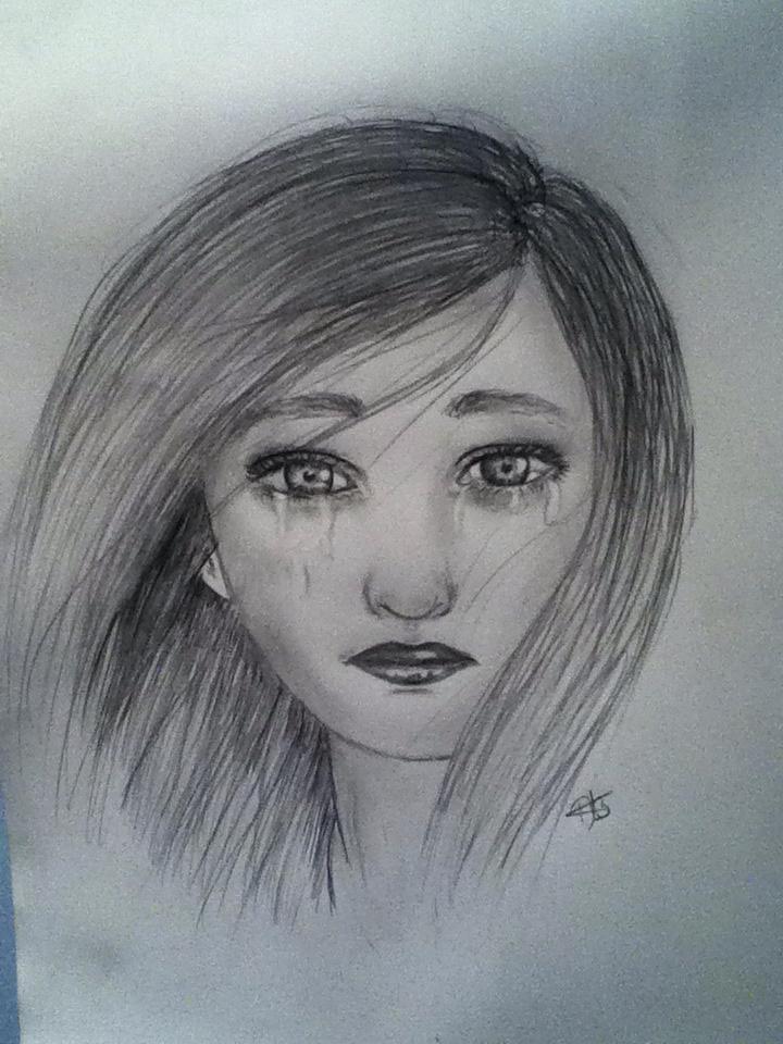 Girl Sad Drawing at GetDrawings | Free download