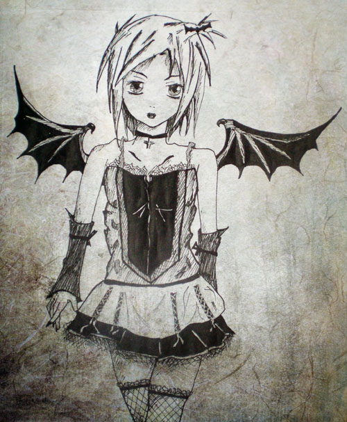 500x607 Vampire Girl By Alis15