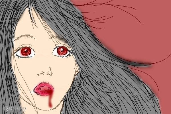 600x400 Vampire Girl A Character Speedpaint Drawing By Smileygal3