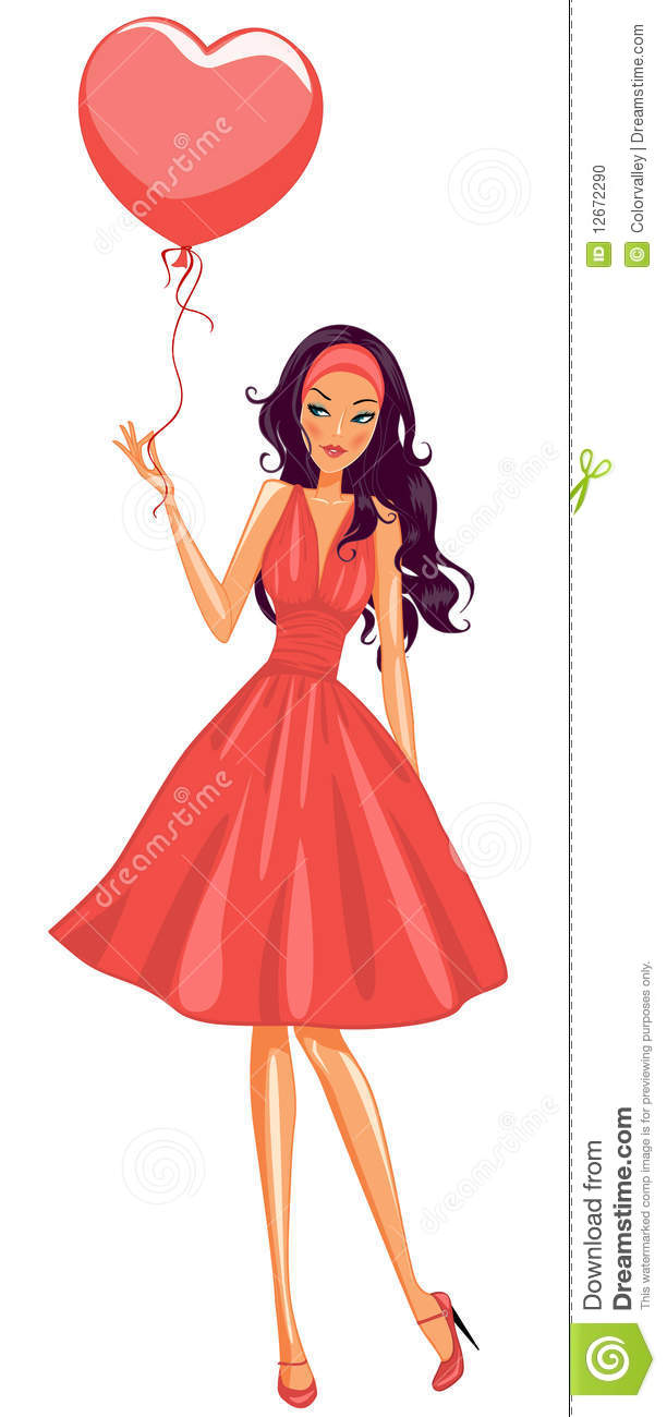 612x1300 Girl Holding Balloon Drawing