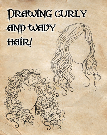 355x445 How I Draw Curly And Wavy Hair! By Cristianaleone