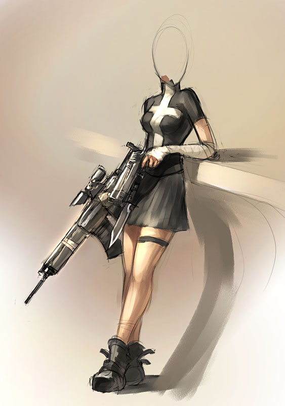563x800 Some Girl With Guns. By Morriperkele