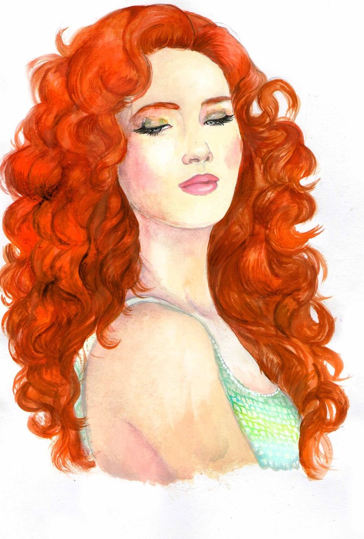 735x1086 Red Haired Girl By Yermoraleskind