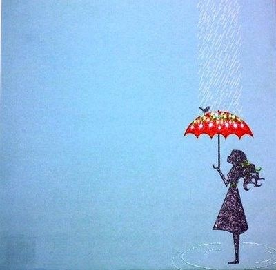 400x392 Girl,with,umbrella,girl,umbrella,bird,drawing,rain