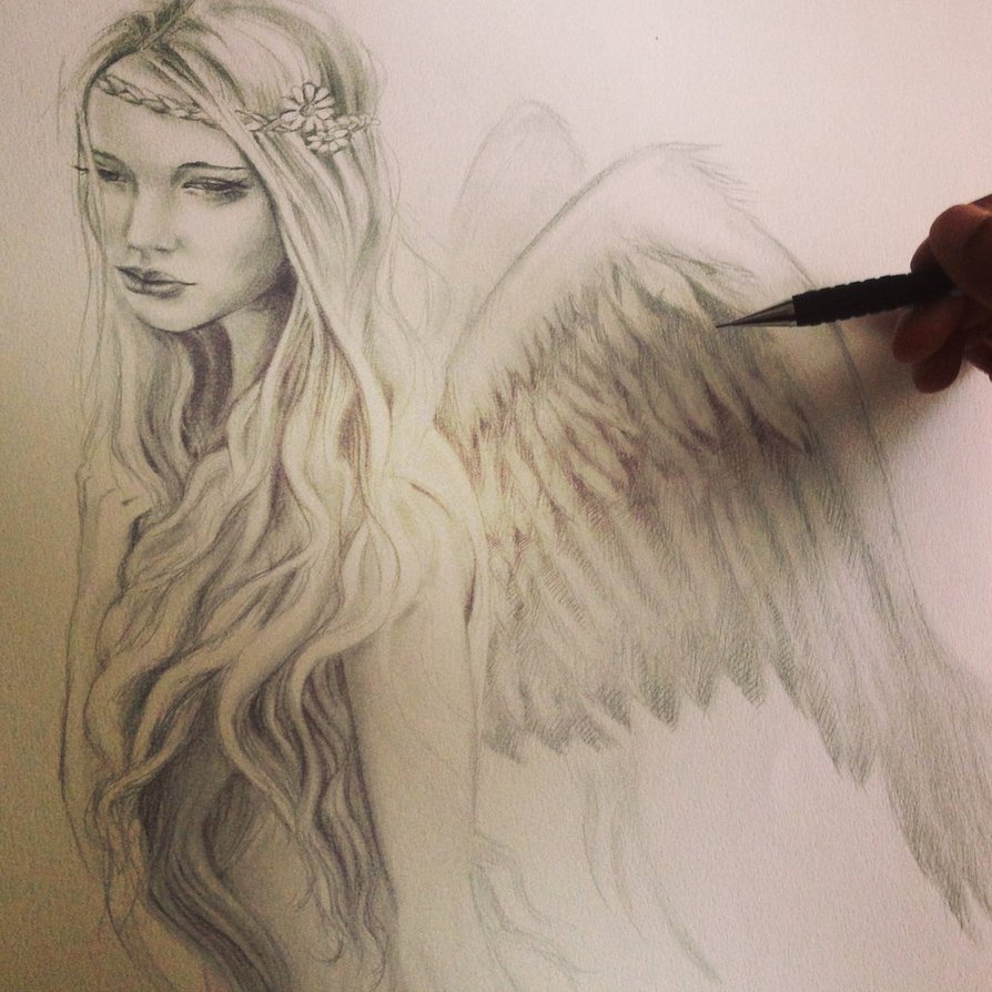 894x894 Hot Girl With Wings By Farooky