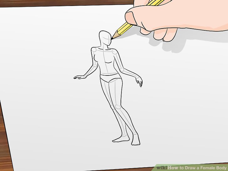 728x546 2 Clear And Easy Ways To Draw A Female Body