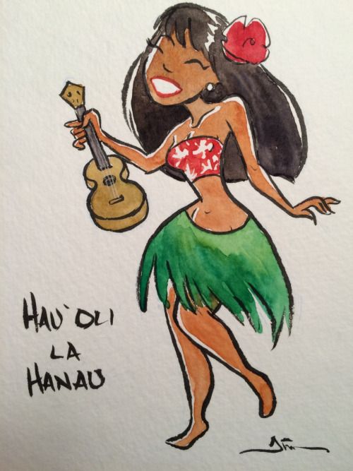 500x667 16 Best Hula Girl Drawings Amp Art Images On Hula Girl