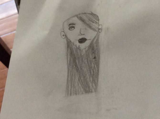 670x500 Pictures Drawing Of Girls Face,