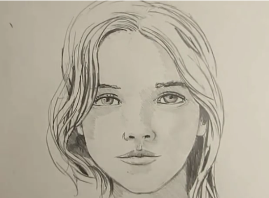 550x405 Draw Girl Face