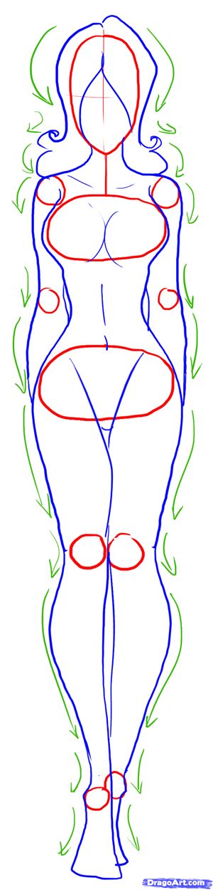 300x1249 How To Draw Female Body
