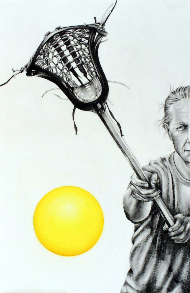 720x1110 Lacrosse Player By Zerafina