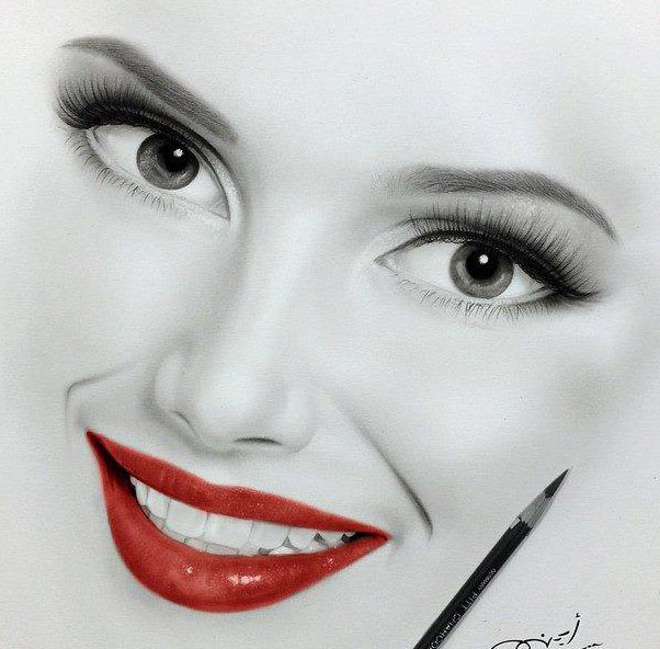 602x592 Pictures Girls Pencil Drawing,