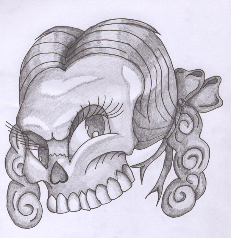 776x800 Girly Skull Tattoo Design Skull Tattoos Girly Skull Tattoo