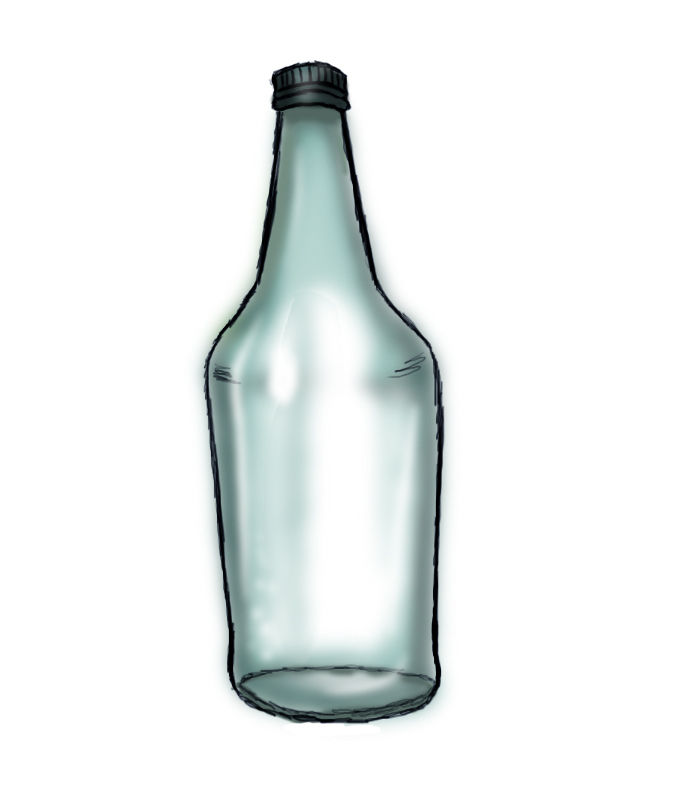 675x789 How To Draw A Bottle 6 Steps