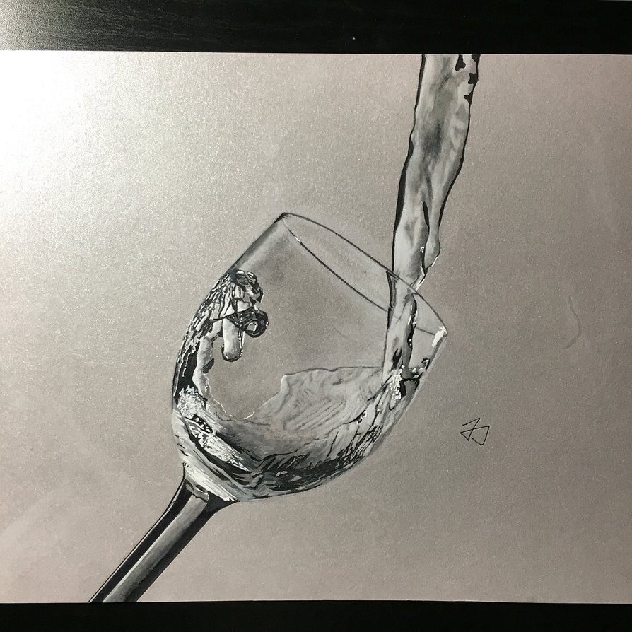 894x894 Filling Up A Glass Cup By Boldcat