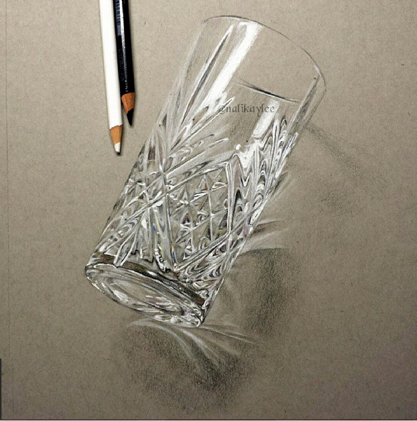 608x614 Glass, Nalikaylee, Color Drawing, 2015