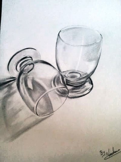 400x533 Photorealistic Glass [Pencil Drawing] By Emeraldglaze