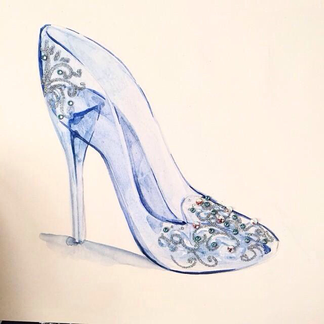 640x640 Cinderella's Glass Slipper Drawings (To Practice Copying