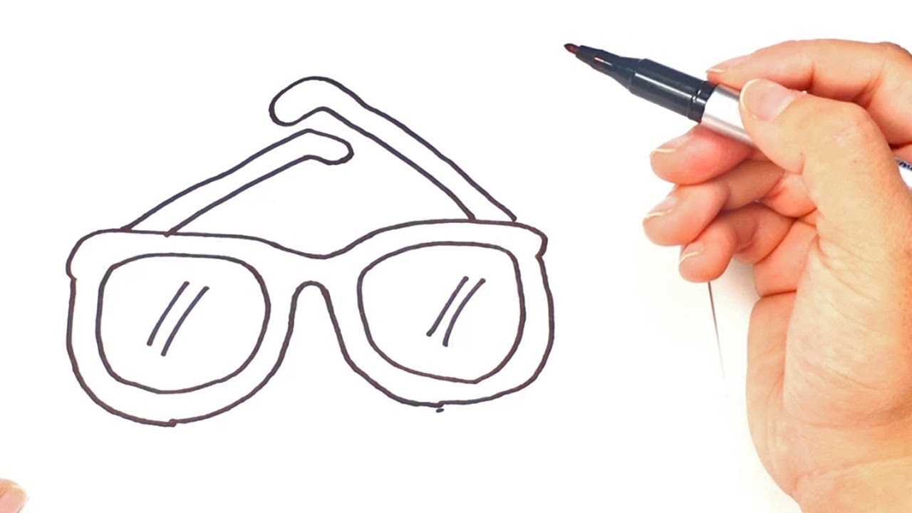 1280x720 How To Draw A Glasses Glasses Easy Draw Tutorial